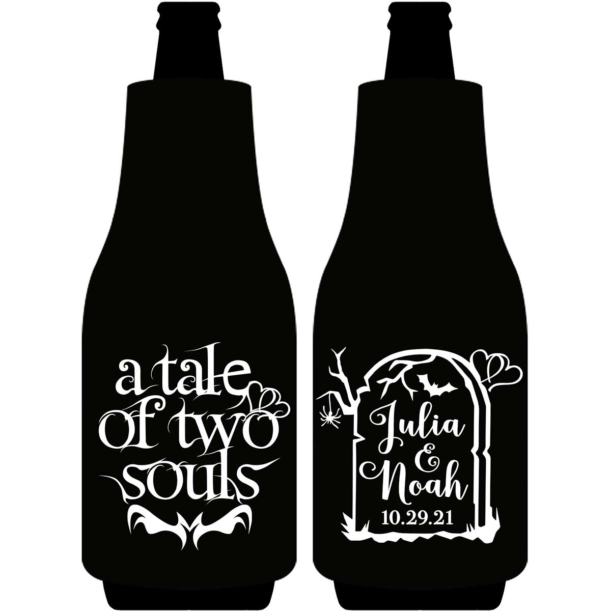 A Tale of Two Souls 1A Foldable Bottle Sleeve Koozies Wedding Gifts for Guests