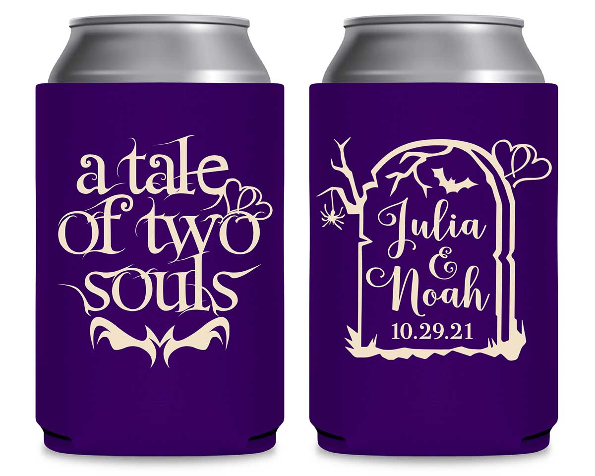 A Tale of Two Souls 1A Foldable Can Koozies Wedding Gifts for Guests