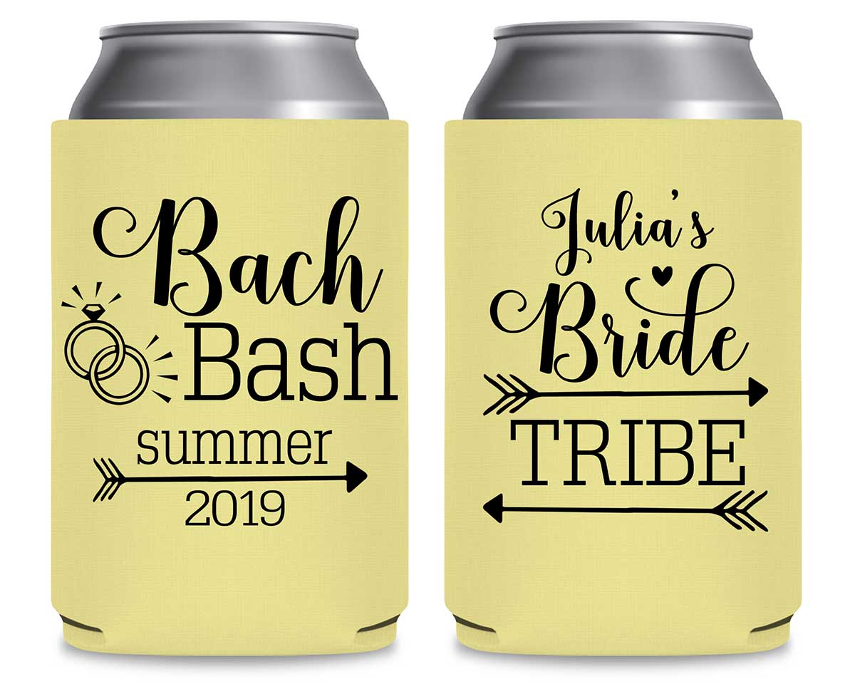 Bride Tribe Bachelorette Bash 1A Foldable Foam Can Koozies Wedding Gifts for Guests