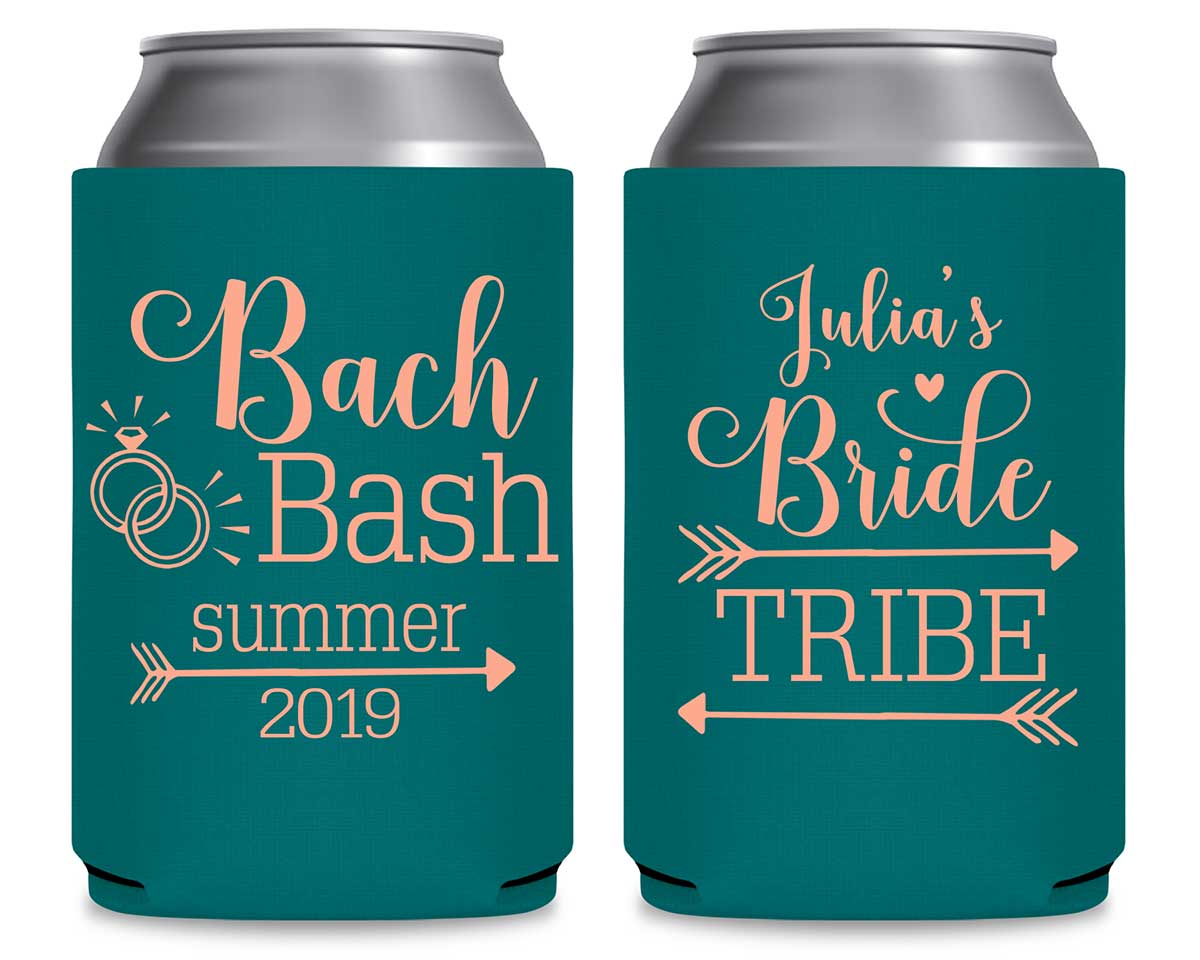 Bride Tribe Bachelorette Bash 1A Foldable Neoprene Can Koozies Wedding Gifts for Guests