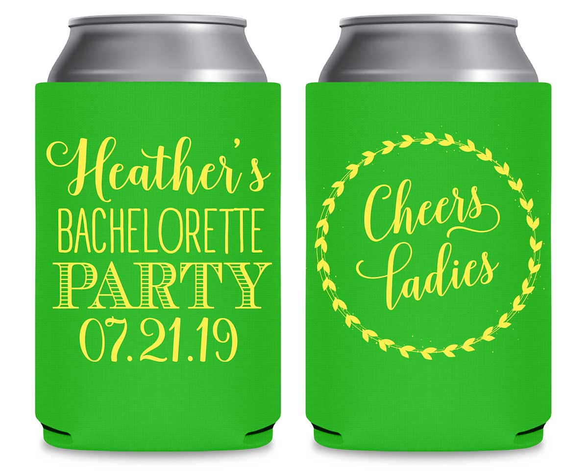 Cheers Ladies Bachelorette 1A Foldable Can Koozies Wedding Gifts for Guests