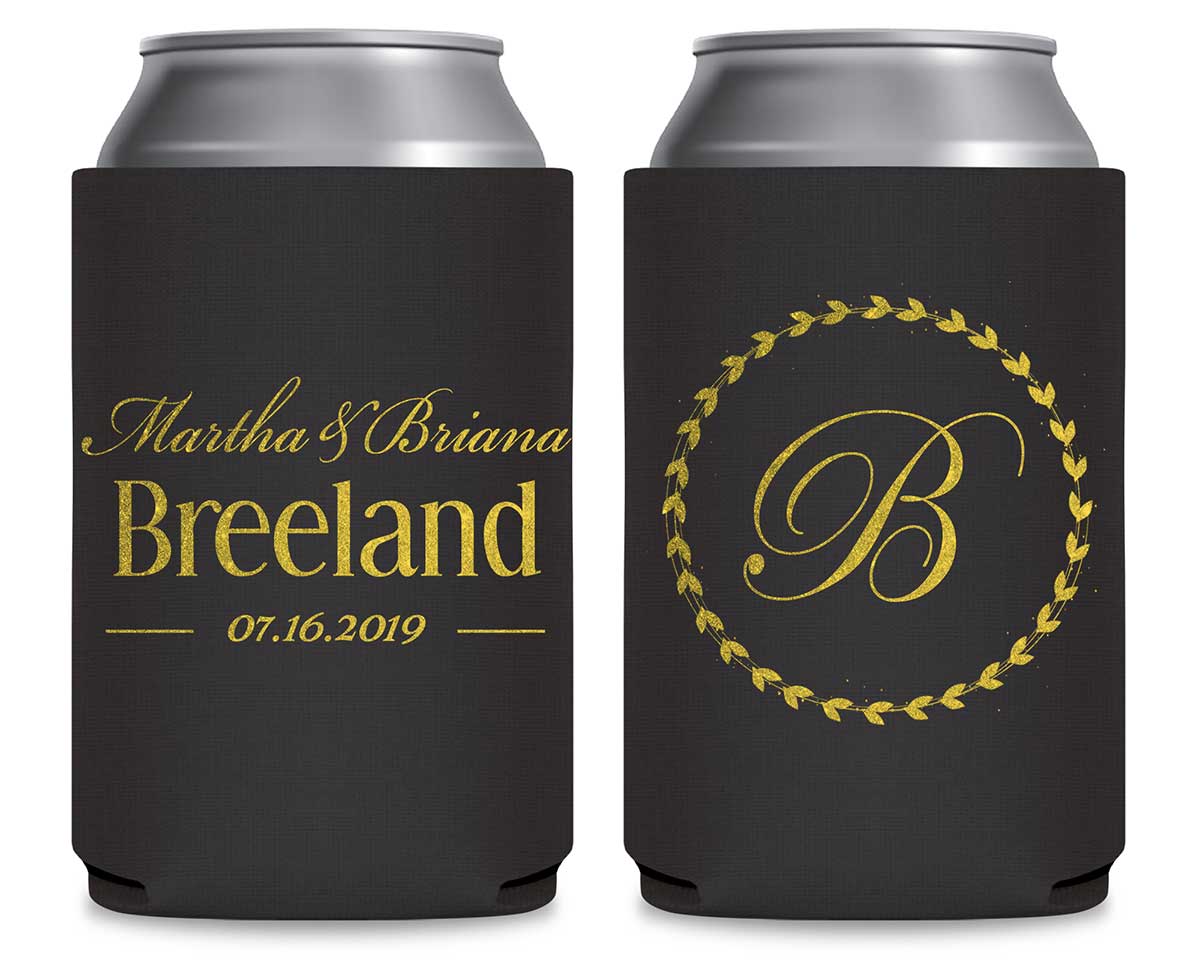 Classic Wedding Design 3A Foldable Can Koozies Wedding Gifts for Guests
