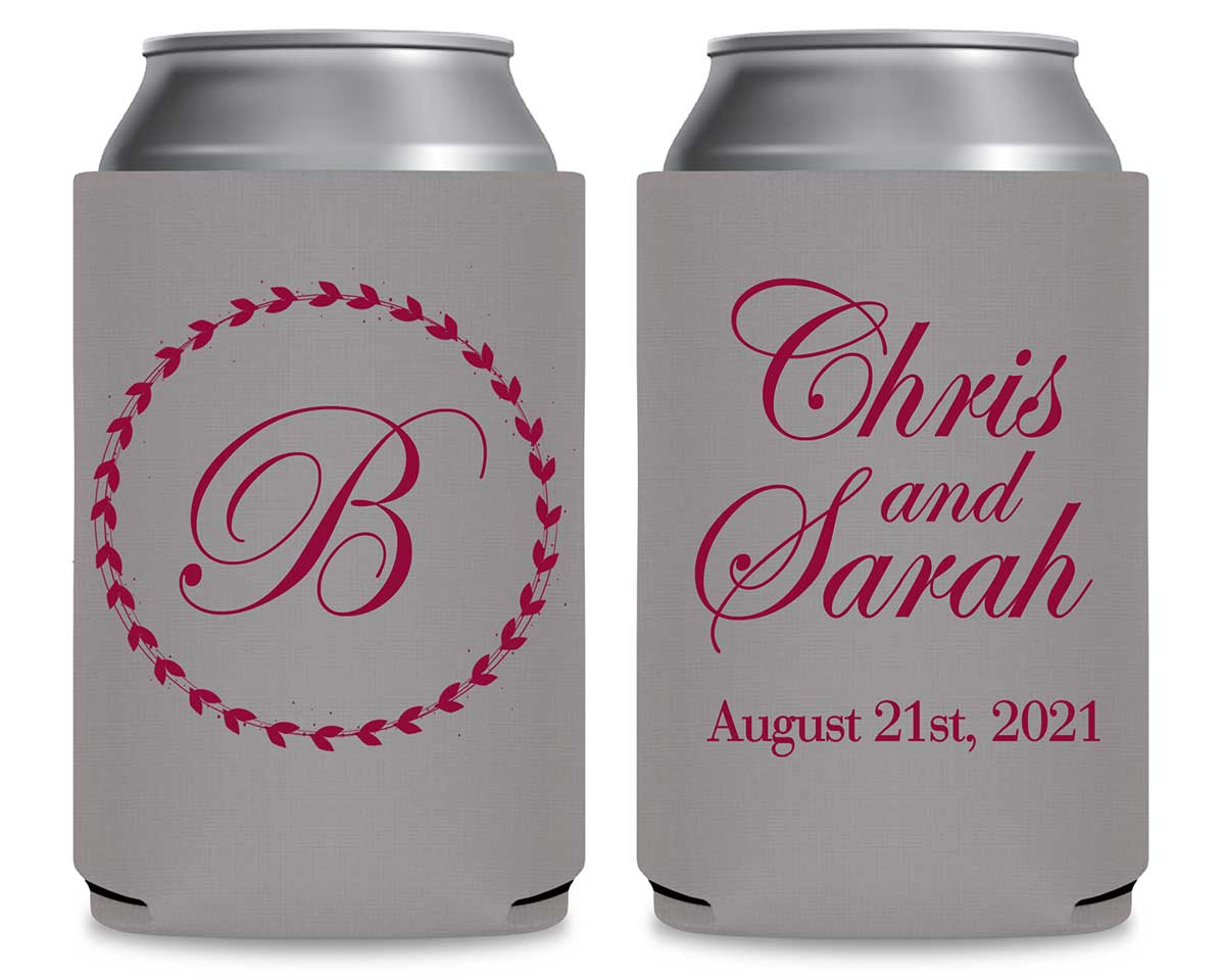 Classic Wedding Design 5A Foldable Can Koozies Wedding Gifts for Guests