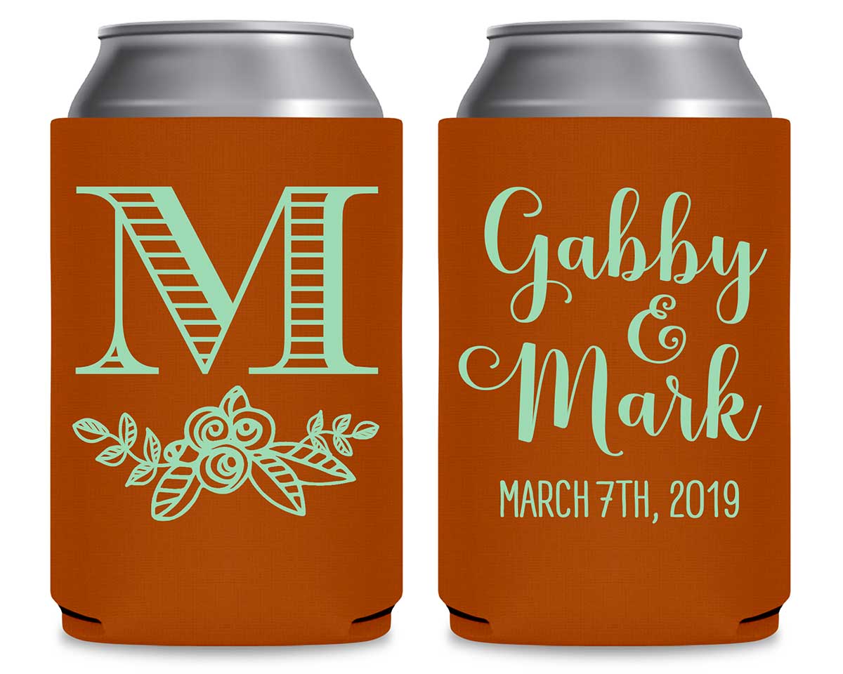 Classic Wedding Design 6A Foldable Can Koozies Wedding Gifts for Guests