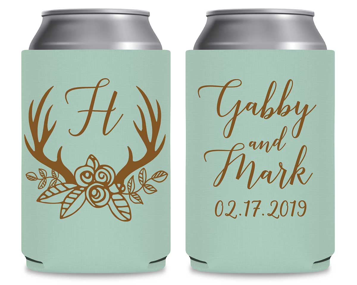 Classic Wedding Design 6B Foldable Can Koozies Wedding Gifts for Guests