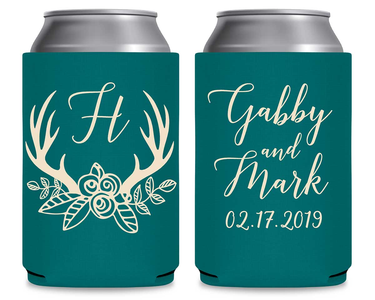 Classic Wedding Design 6B Foldable Can Koozies Wedding Gifts for Guests