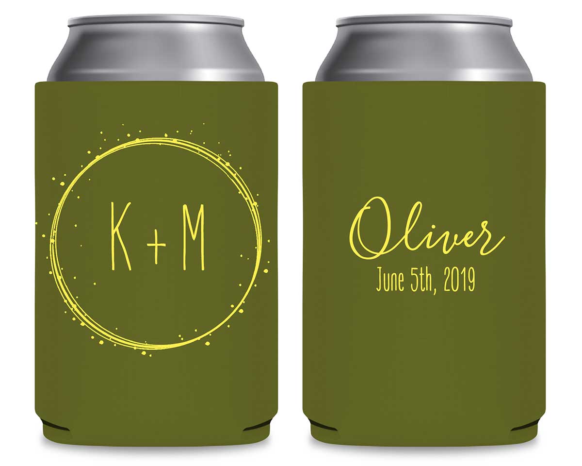 Classic Wedding Design 8A Foldable Can Koozies Wedding Gifts for Guests