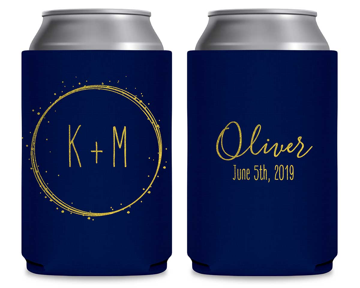 Classic Wedding Design 8A Foldable Can Koozies Wedding Gifts for Guests