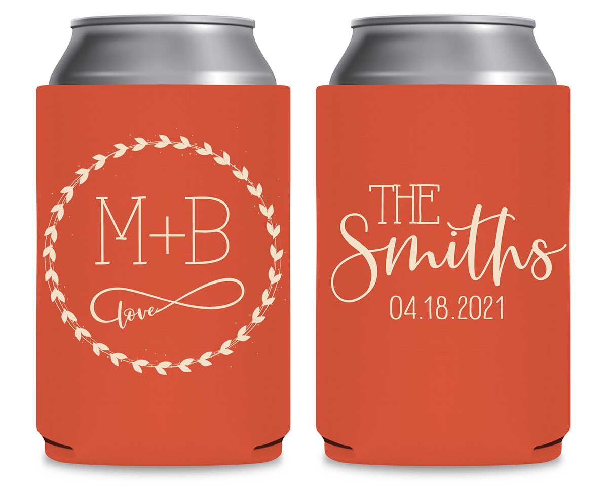 Infinite Love 1A Infinity Symbol Foldable Can Koozies Wedding Gifts for Guests