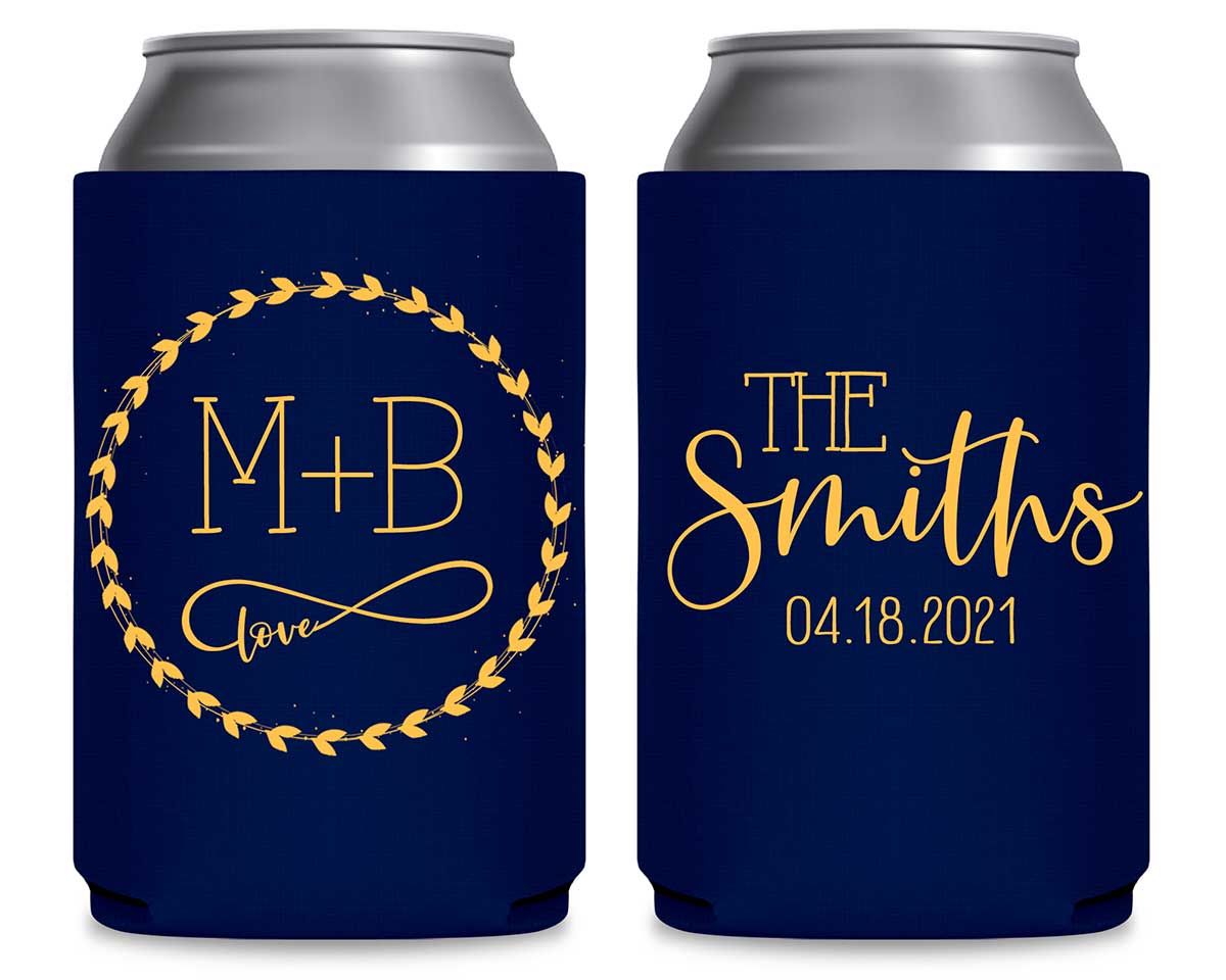 Infinite Love 1A Infinity Symbol Foldable Can Koozies Wedding Gifts for Guests
