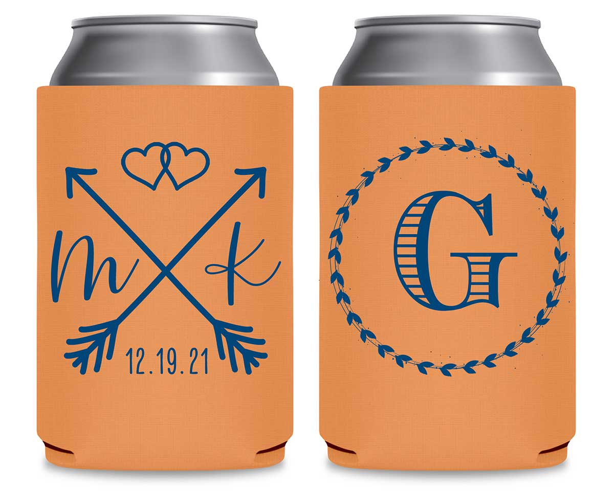 Love Arrows 1A Classic Foldable Can Koozies Wedding Gifts for Guests