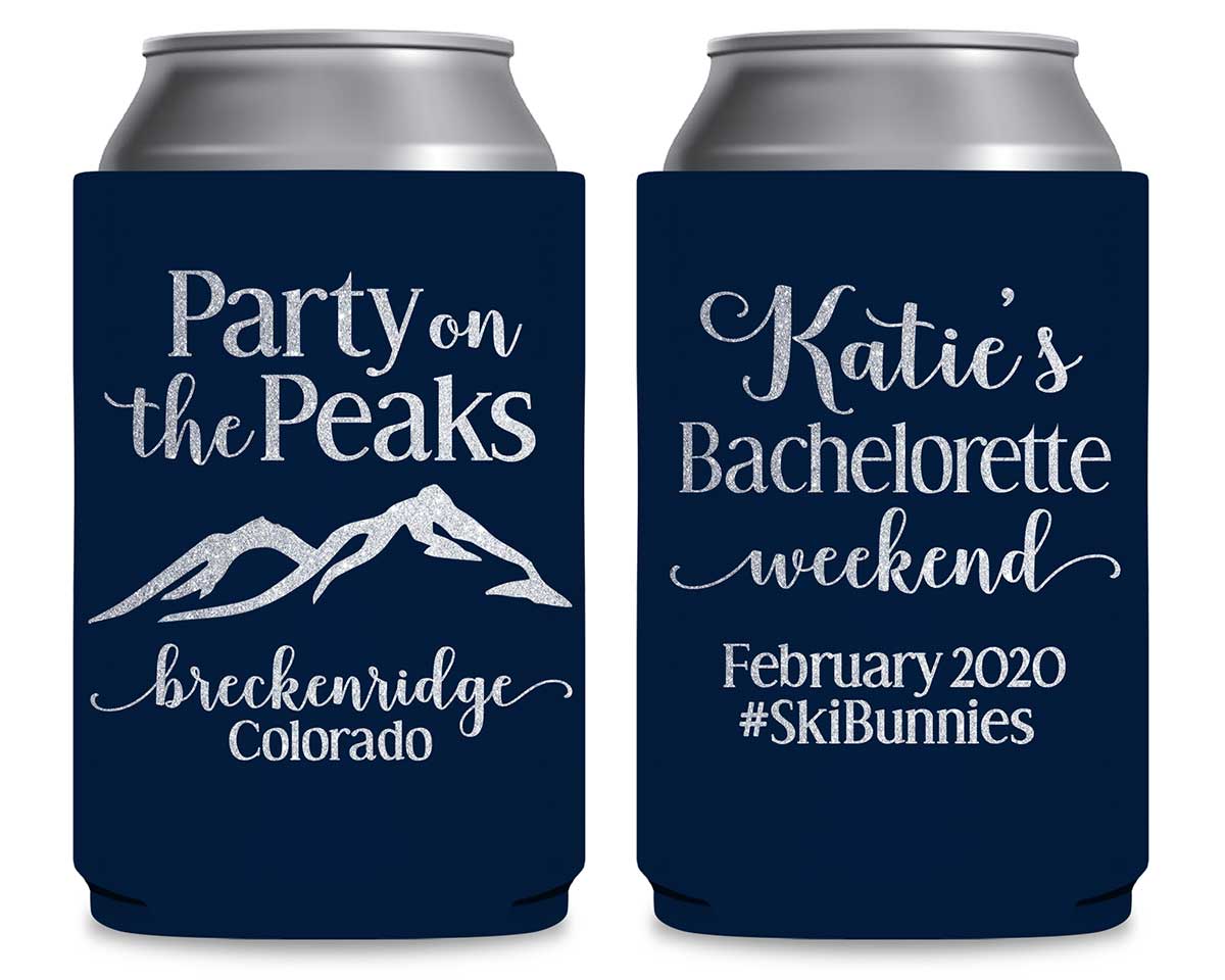 Party On The Peaks 1A Foldable Can Koozies Wedding Gifts for Guests