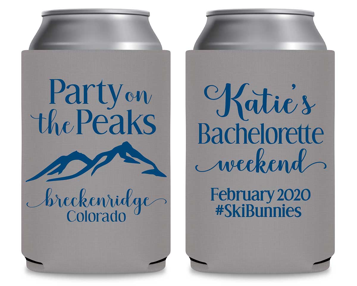 Party On The Peaks 1A Foldable Can Koozies Wedding Gifts for Guests