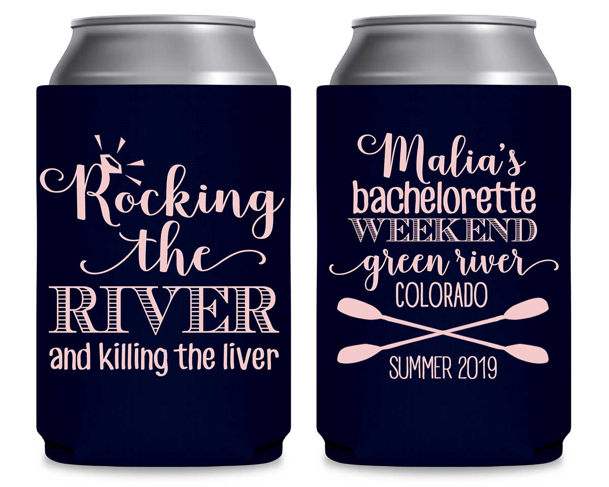 Rocking The River & Killing The Liver 1A Foldable Can Koozies Wedding Gifts for Guests