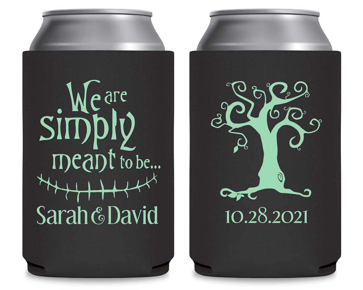 Simply Meant To Be 1A Foldable Can Koozies Wedding Gifts for Guests