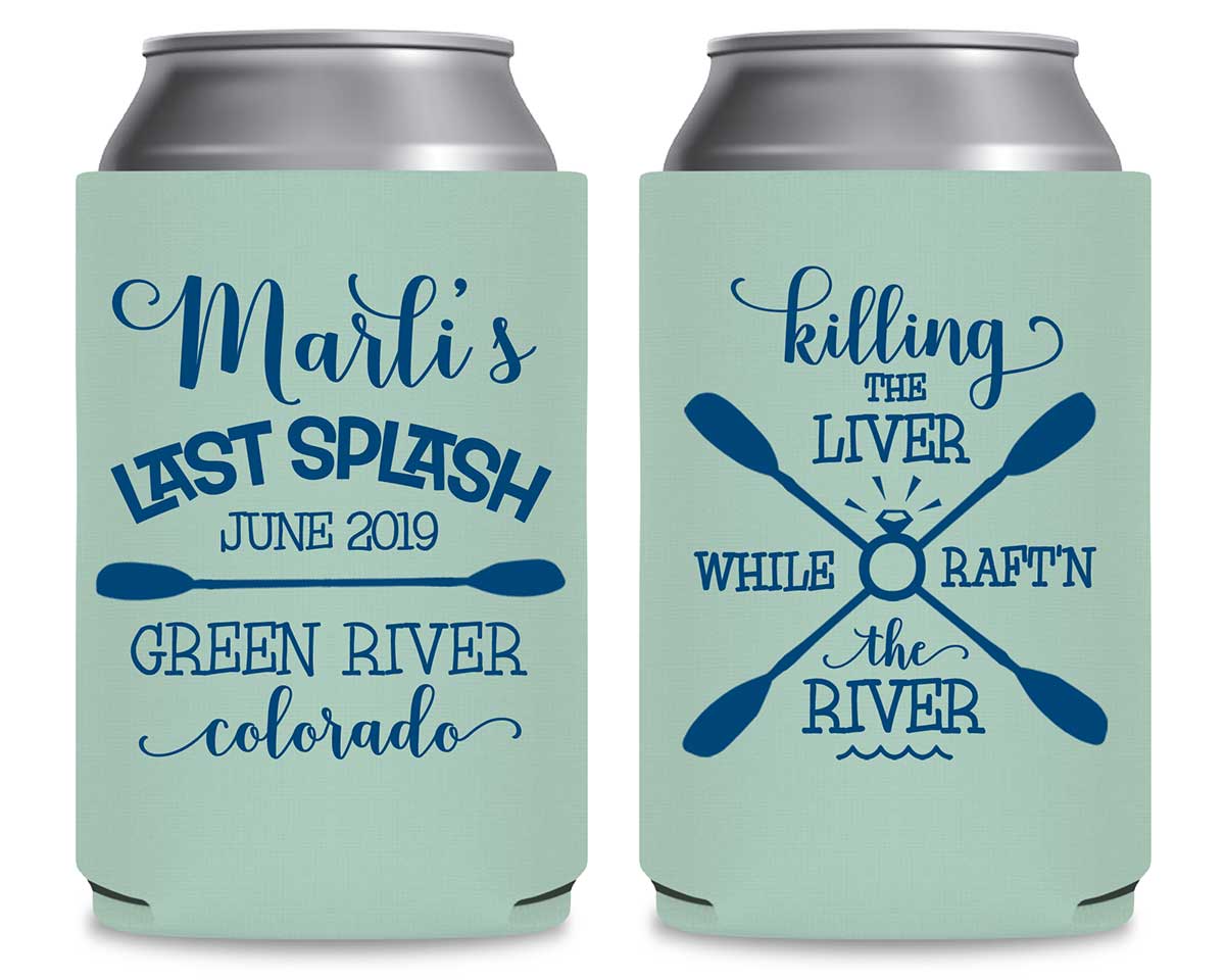 The Last Splash 2A Killing The Liver Foldable Can Koozies Wedding Gifts for Guests