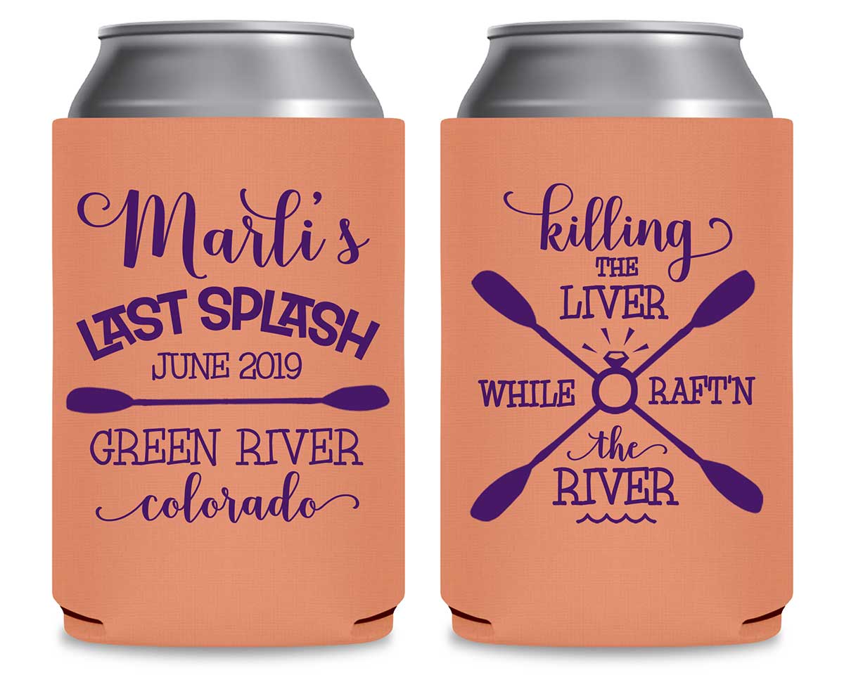 The Last Splash 2A Killing The Liver Foldable Can Koozies Wedding Gifts for Guests