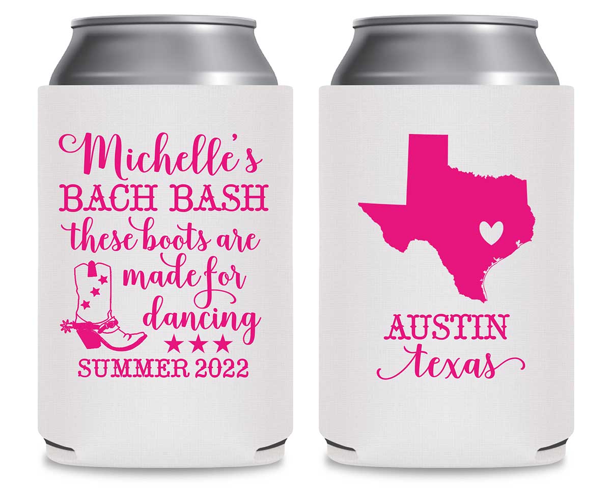 These Boots Are Meant For Dancing 1A Foldable Can Koozies Wedding Gifts for Guests