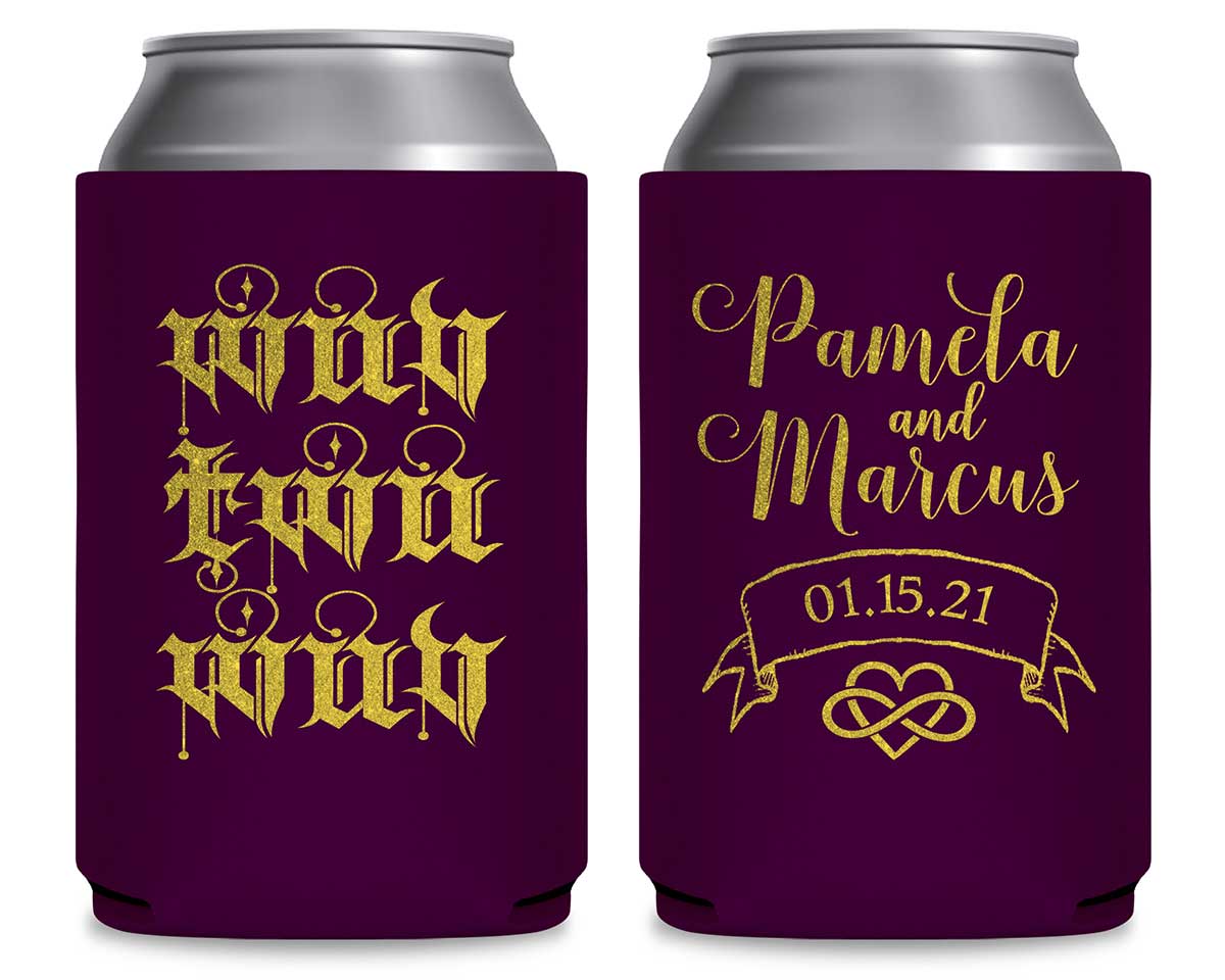 Wuv Twu Wuv 1A Foldable Can Koozies Wedding Gifts for Guests