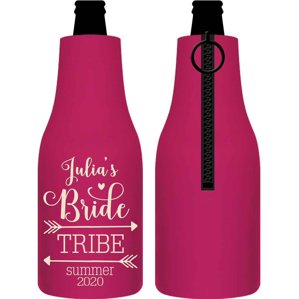 Bride Tribe Bachelorette Bash 1B Foldable Zippered Bottle Koozies Bachelorette Party Gifts for Guests