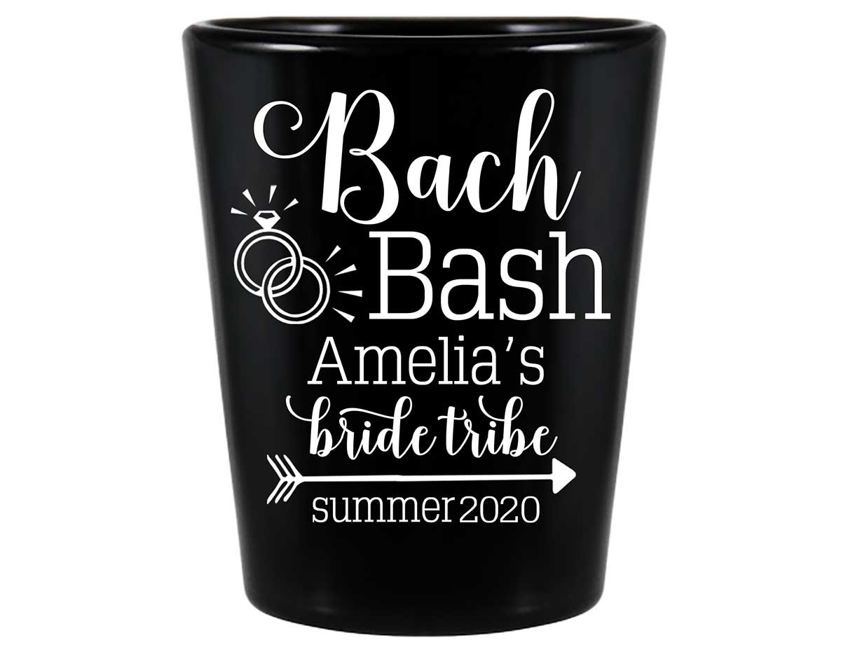 Bride Tribe Bachelorette Bash 1A Standard 1.5oz Black Shot Glasses Rustic Bachelorette Party Gifts for Guests