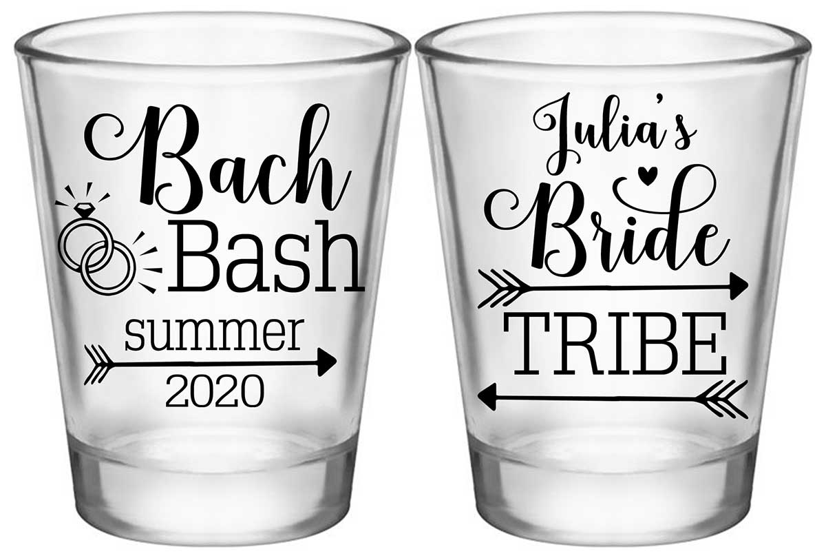 Bride Tribe Bachelorette Bash 1A2 Standard 1.75oz Clear Shot Glasses Rustic Bachelorette Party Gifts for Guests