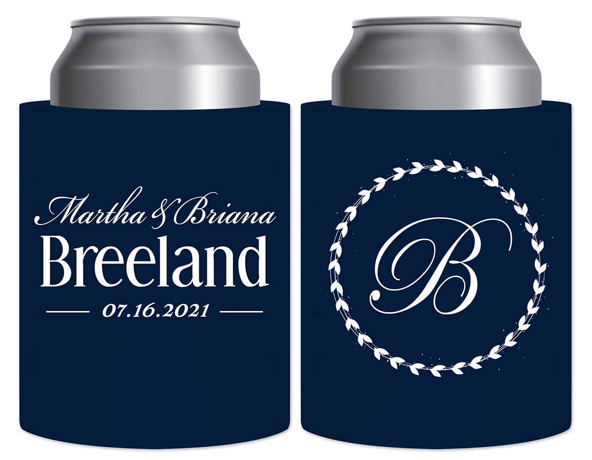 Classic Wedding Design 3A Thick Foam Can Koozies Personalized Wedding Gifts for Guests