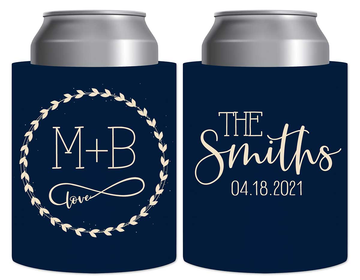 Infinite Love 1A Infinity Symbol Thick Foam Can Koozies Romantic Wedding Gifts for Guests