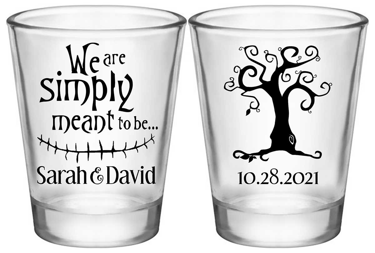 Simply Meant To Be 1A2 Standard 1.75oz Clear Shot Glasses Halloween Wedding Gifts for Guests