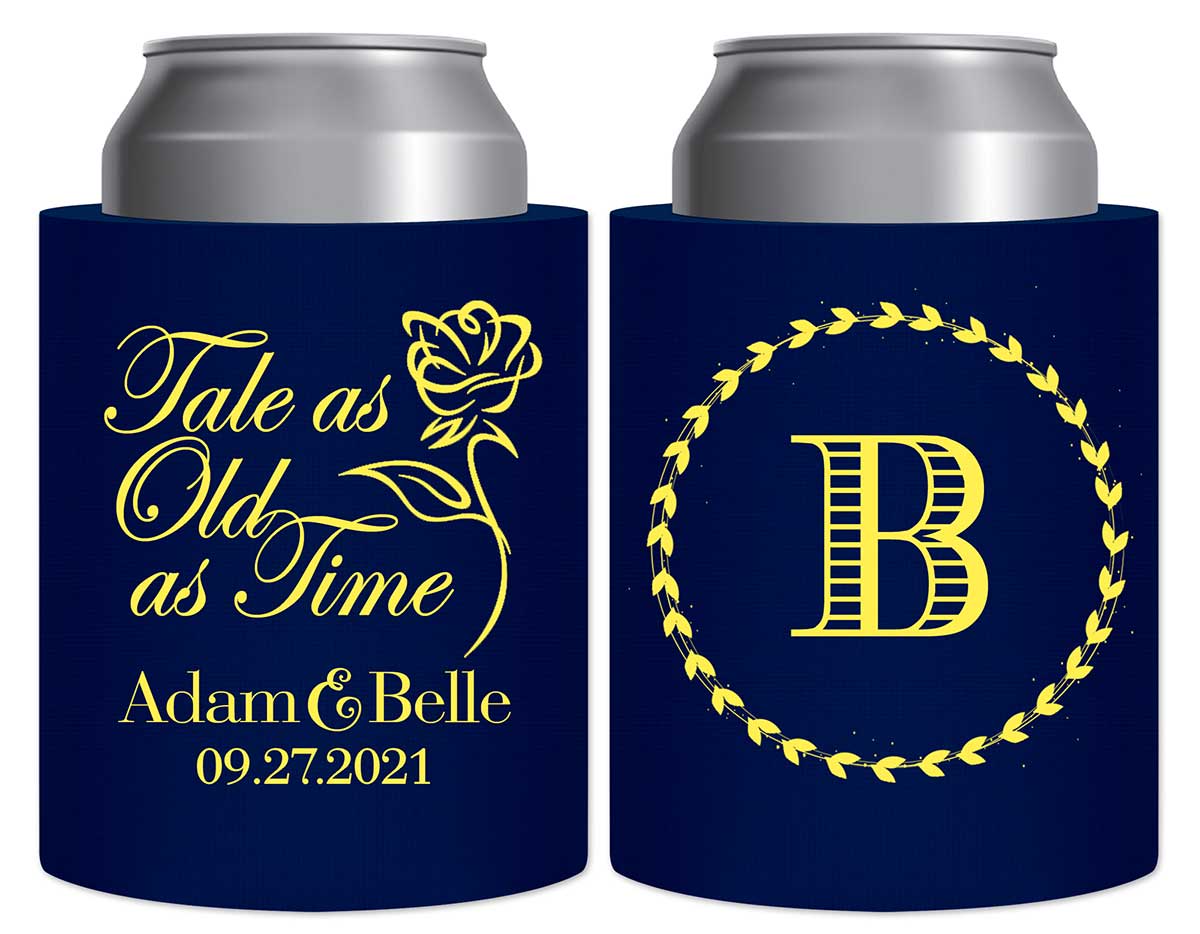 Tale As Old As Time 1A Thick Foam Can Koozies Beauty and The Beast Wedding Gifts for Guests