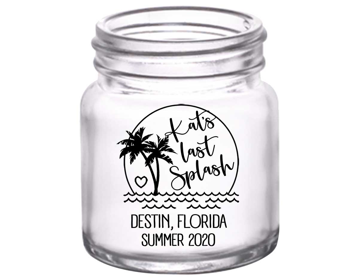 The Last Splash 1A 2oz Mini Mason Shot Glasses Beach Bachelorette Party Gifts for Guests