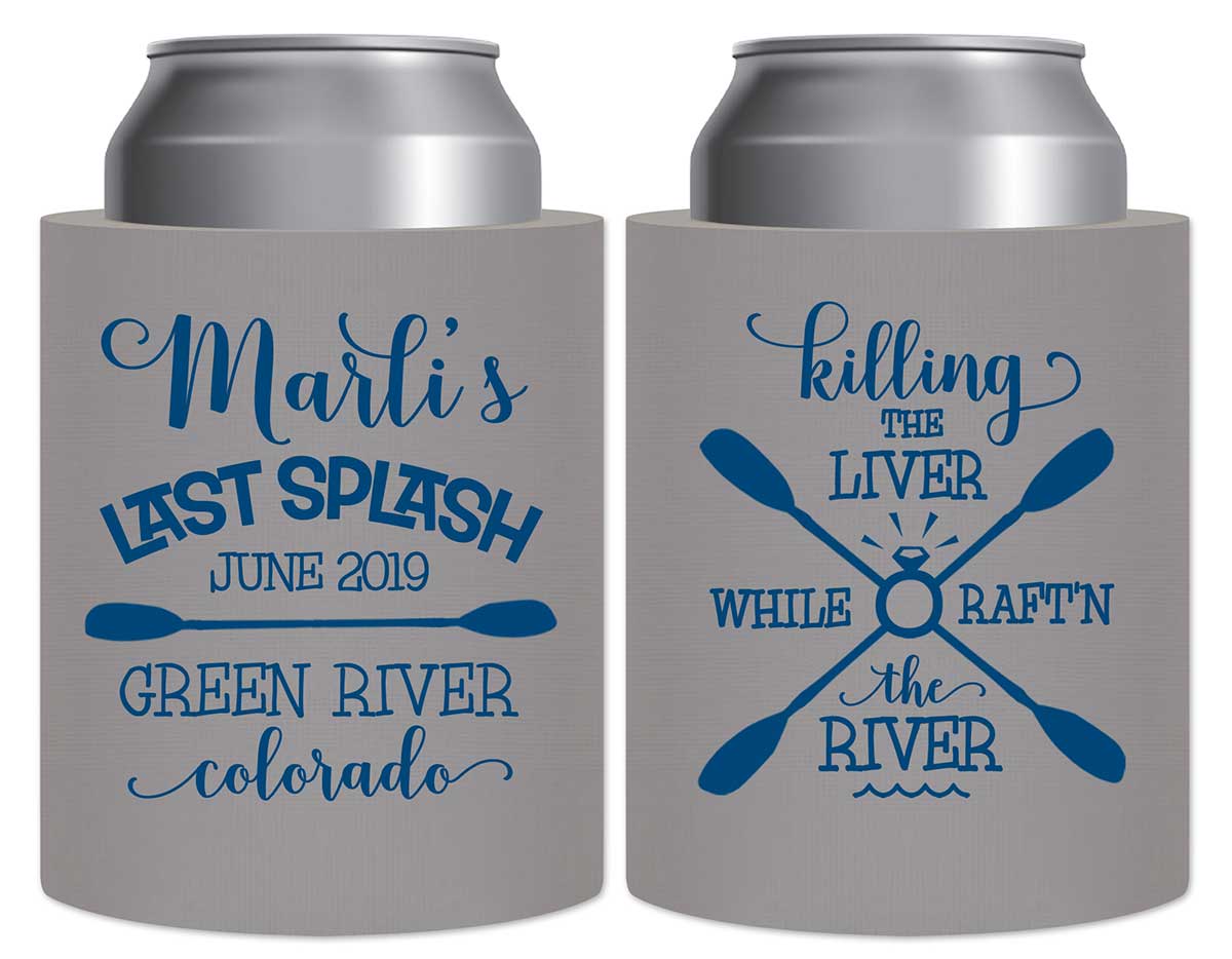 The Last Splash 2A Killing The Liver Thick Foam Can Koozies Rafting Bachelorette Party Gifts for Guests