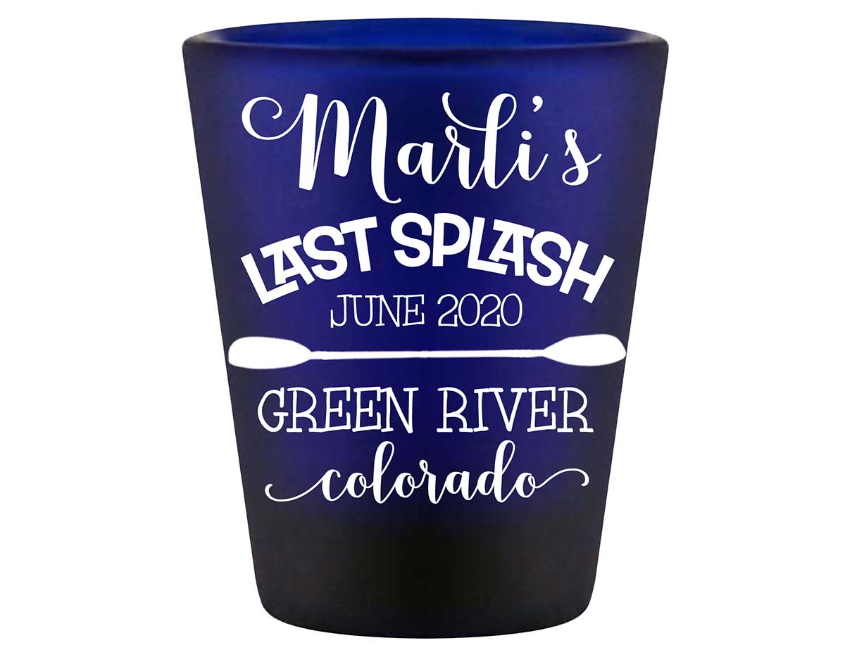 The Last Splash 2A Standard 1.5oz Blue Shot Glasses Beach Bachelorette Party Gifts for Guests