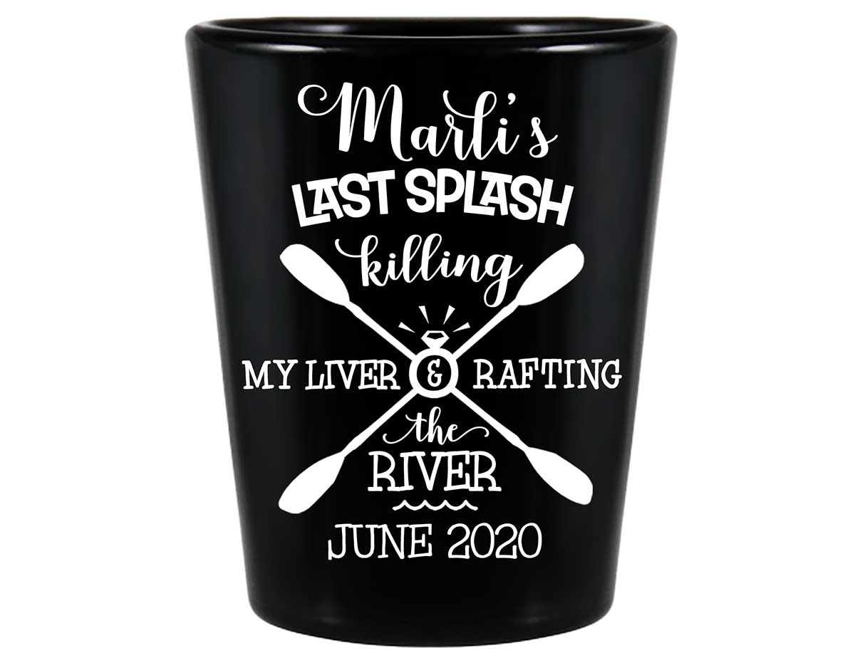 The Last Splash 2B Standard 1.5oz Black Shot Glasses Beach Bachelorette Party Gifts for Guests