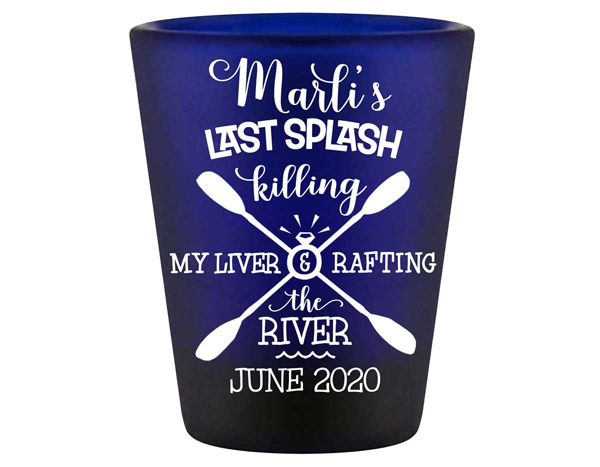 The Last Splash 2B Standard 1.5oz Blue Shot Glasses Beach Bachelorette Party Gifts for Guests