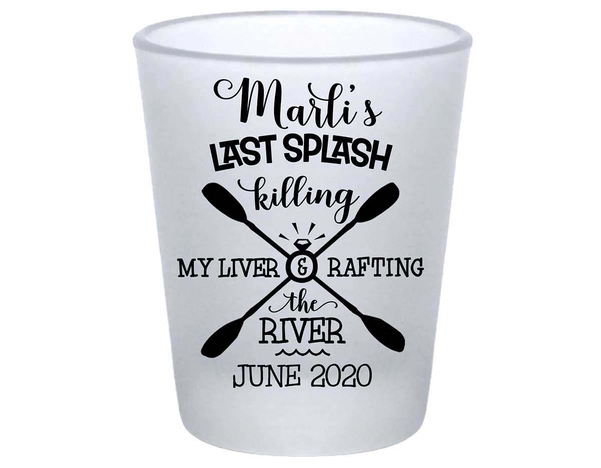The Last Splash 2B Standard 1.75oz Frosted Shot Glasses Beach Bachelorette Party Gifts for Guests